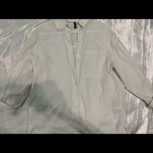 Oversized white button down - Size XS